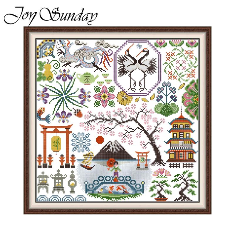Art Craft Horse - 크로스 스티치 자수 세트, Joy Sunday