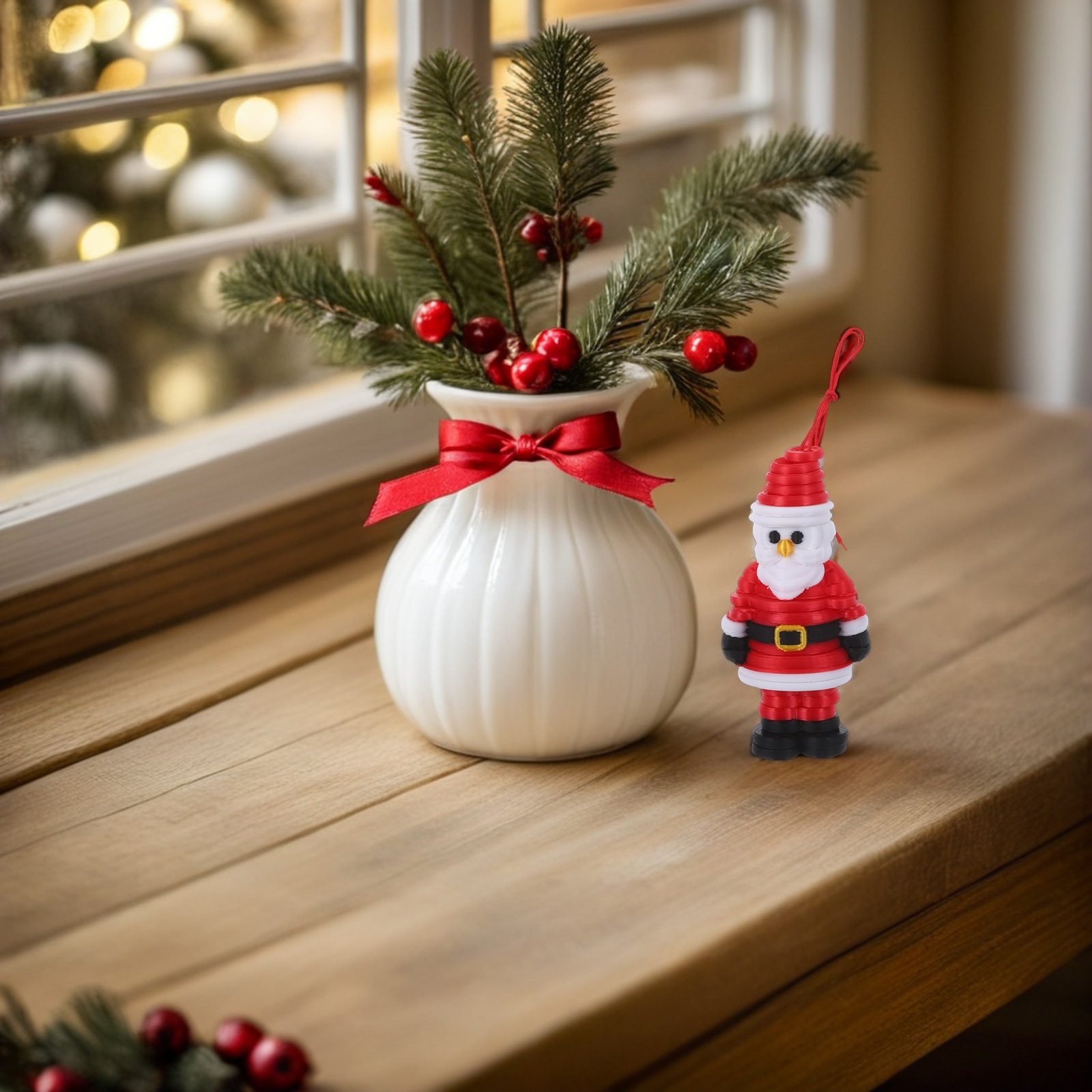 Art Craft Christmas Tree - 1세트 버튼 아트 산타 장식 DIY