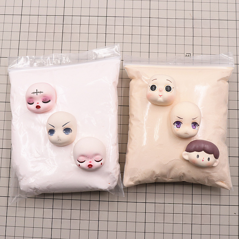 Air Dry Clay - 100g/봉투 화이트/핑크 스킨톤 초경량 클레이 에어