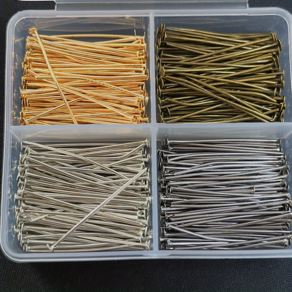 Box Art And Craft - 400pcs 혼합 철 헤드 핀 30mm