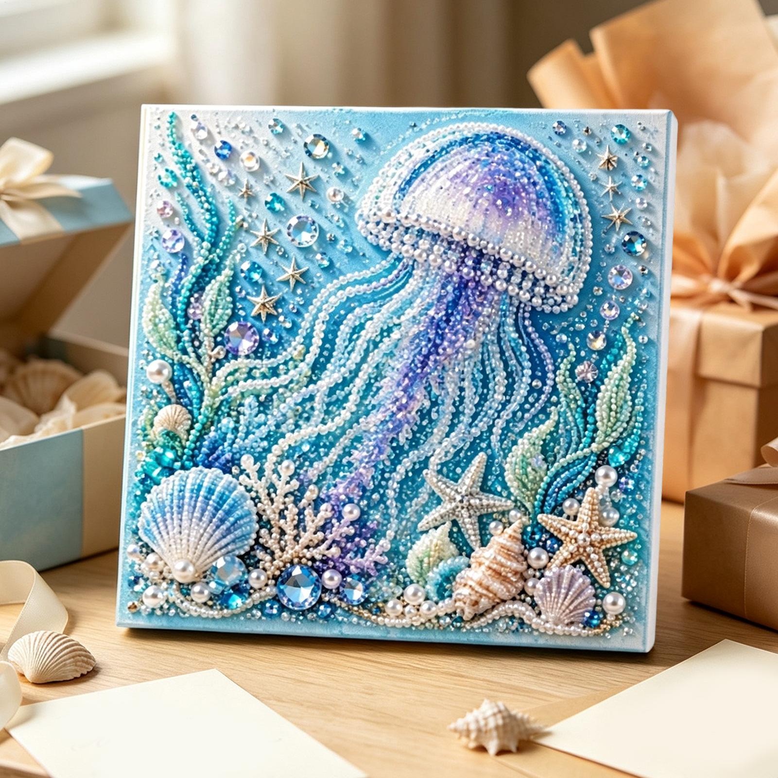 Art Craft Jellyfish - DIY 바다 테마 진주 공예 키트