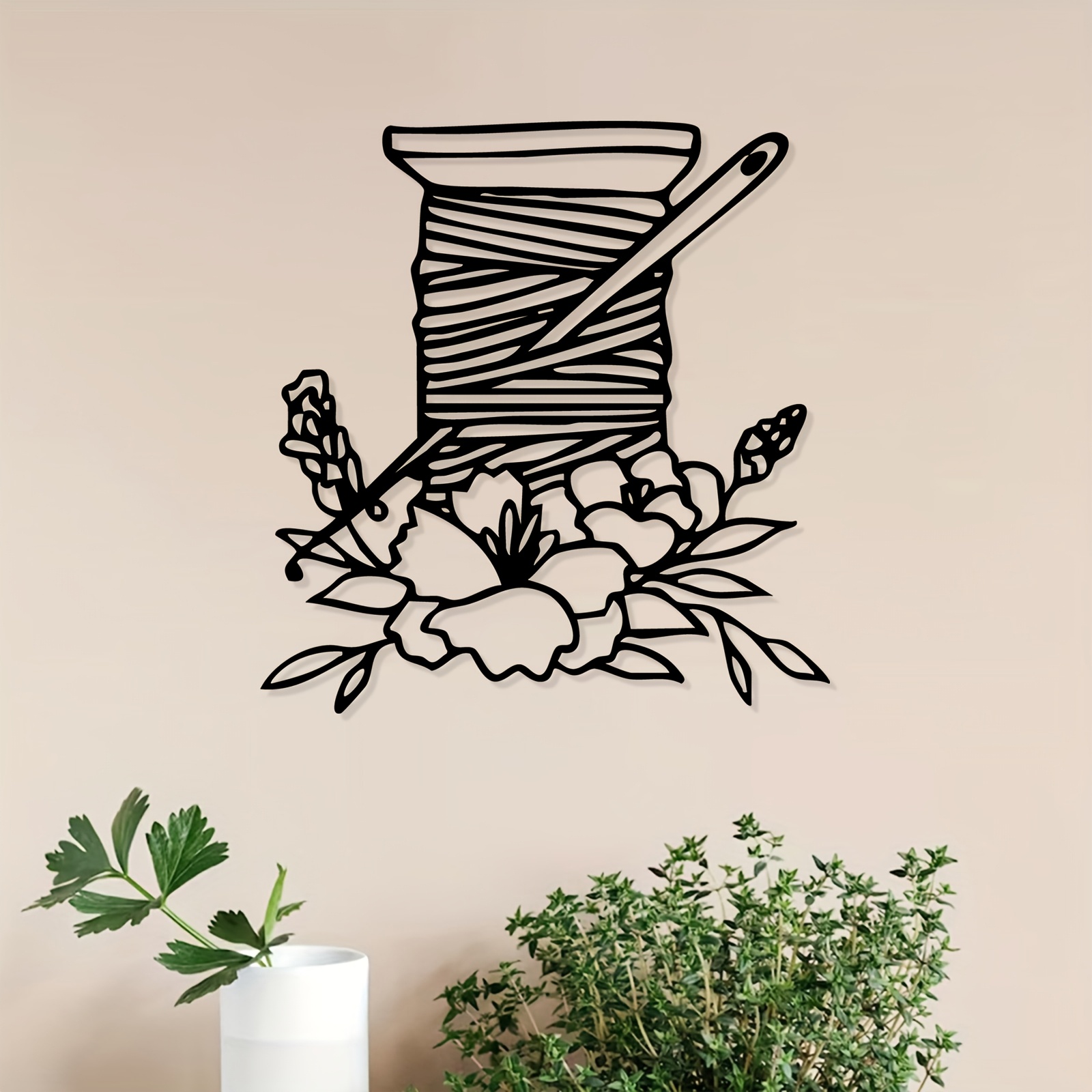 Art And Craft For Mother'S Day - 실감나는 꽃무늬 금속 벽 장식, 철제