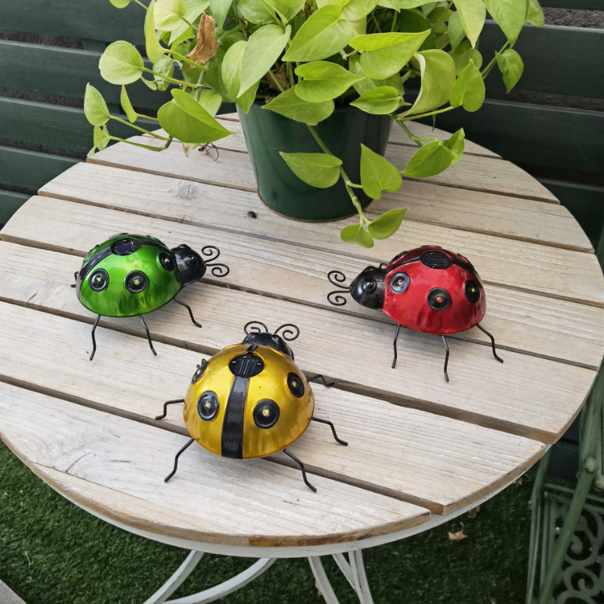 Art Craft Ladybug - 새로운 태양열 철제 예술 무당벌레 창의적인