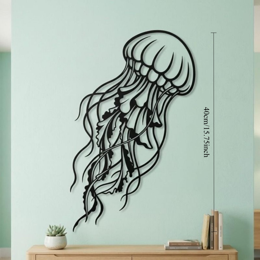 Art Craft Jellyfish - CIFBUY 금속 벽 예술 해파리 실루엣