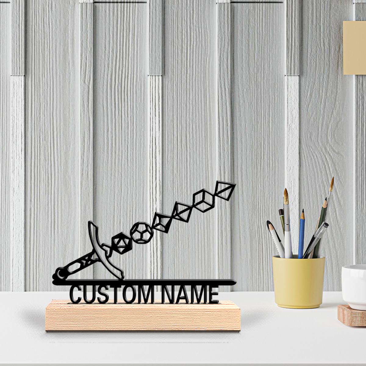 Art Craft Home - 1개 추상 검 모양 금속 조각상,