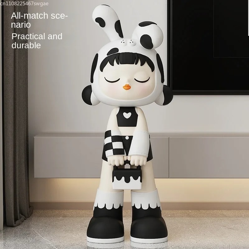 아트 카툰 소녀 조각상 실내 패션 캐릭터 모델 레진 공 - Art Craft Home 리뷰 및 가격