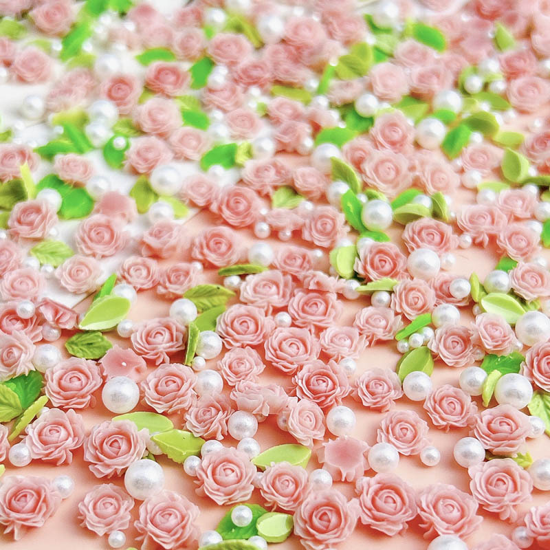 50pcs 무작위 혼합 수지 꽃 네일 매력 네일 아트  - Art Craft Rose 리뷰 및 가격