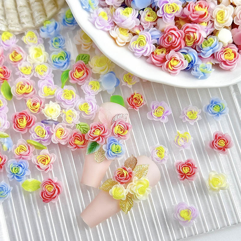 50pcs 무작위 혼합 수지 꽃 네일 매력 네일 아트  - Art Craft Rose 리뷰 및 가격