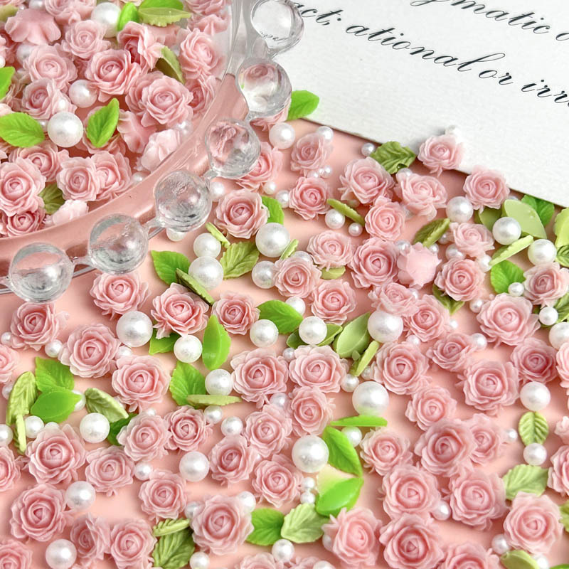 50pcs 무작위 혼합 수지 꽃 네일 매력 네일 아트  - Art Craft Rose 리뷰 및 가격