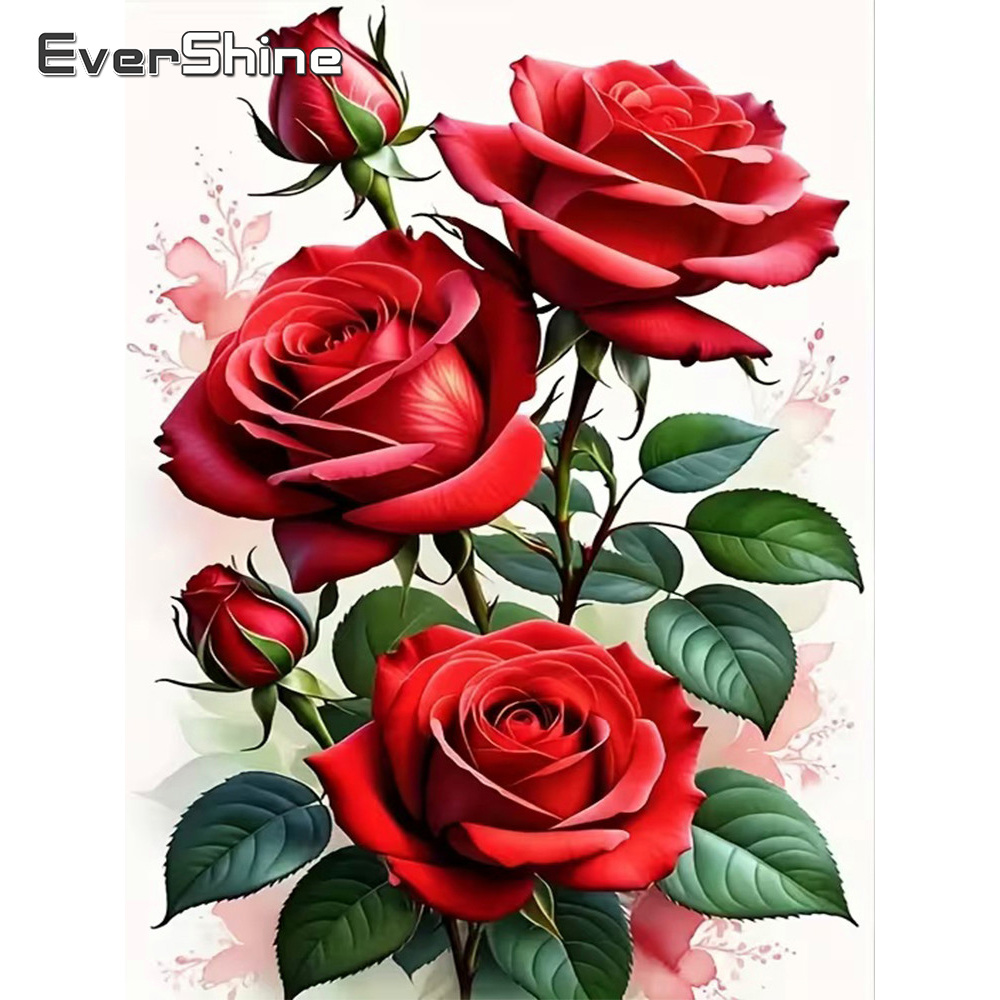 Evershine 다이아몬드 모자이크 꽃 크로스 스티치 - Art Craft Rose 리뷰 및 가격