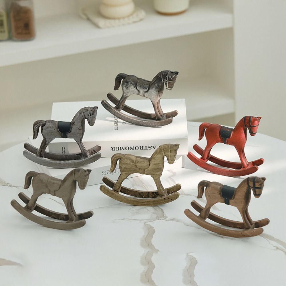 나무로 만든 흔들 목마, 수공예품, 손으로 조각한 밸런 - Art Craft Horse 리뷰 및 가격