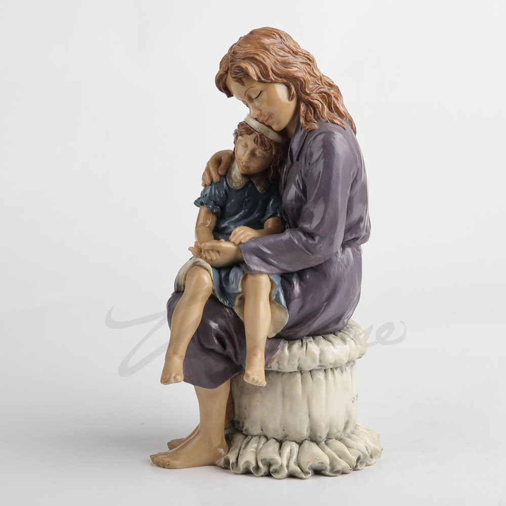 레진 소재의 엄마와 딸 포옹하는 모습 조각상, 따뜻한  - Art And Craft For Mother'S Day 리뷰 및 가격