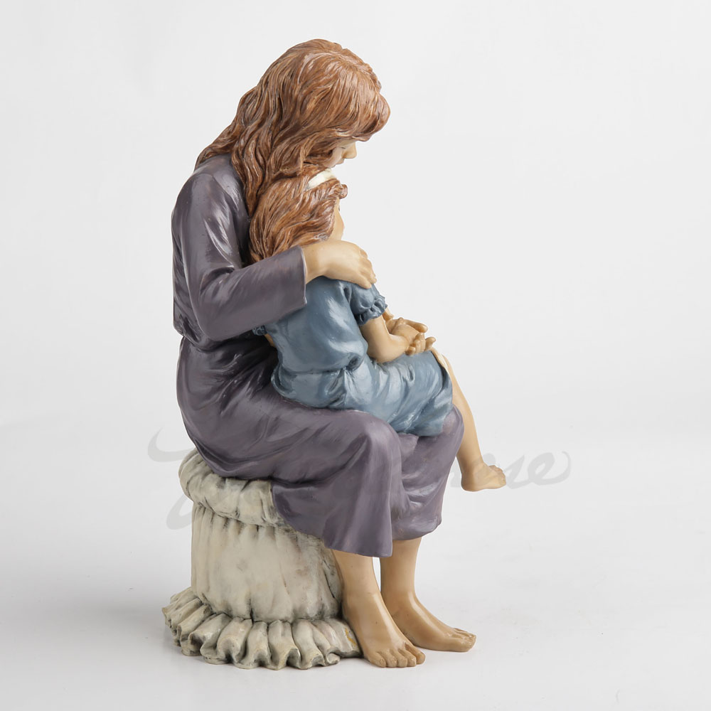 레진 소재의 엄마와 딸 포옹하는 모습 조각상, 따뜻한  - Art And Craft For Mother'S Day 리뷰 및 가격