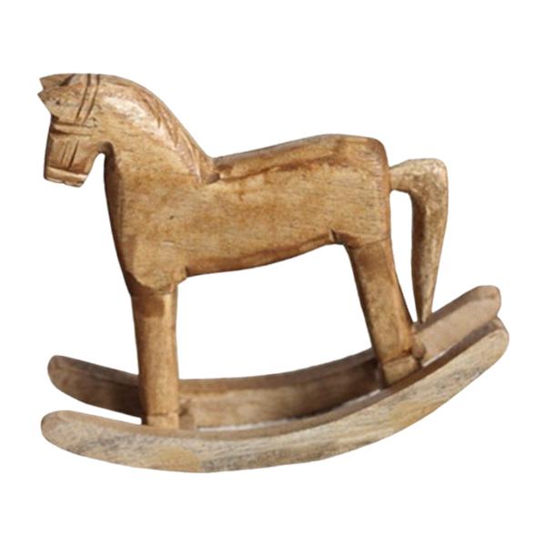 나무 말 조각상 장식 예술 공예품 귀여운 창의적인 흔들 - Art Craft Horse 리뷰 및 가격