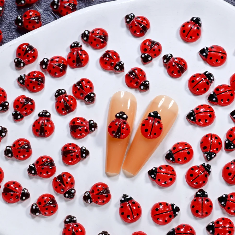 50개 귀여운 고양이 발바닥, 무당벌레, 나비 레진 네 - Art Craft Ladybug 리뷰 및 가격