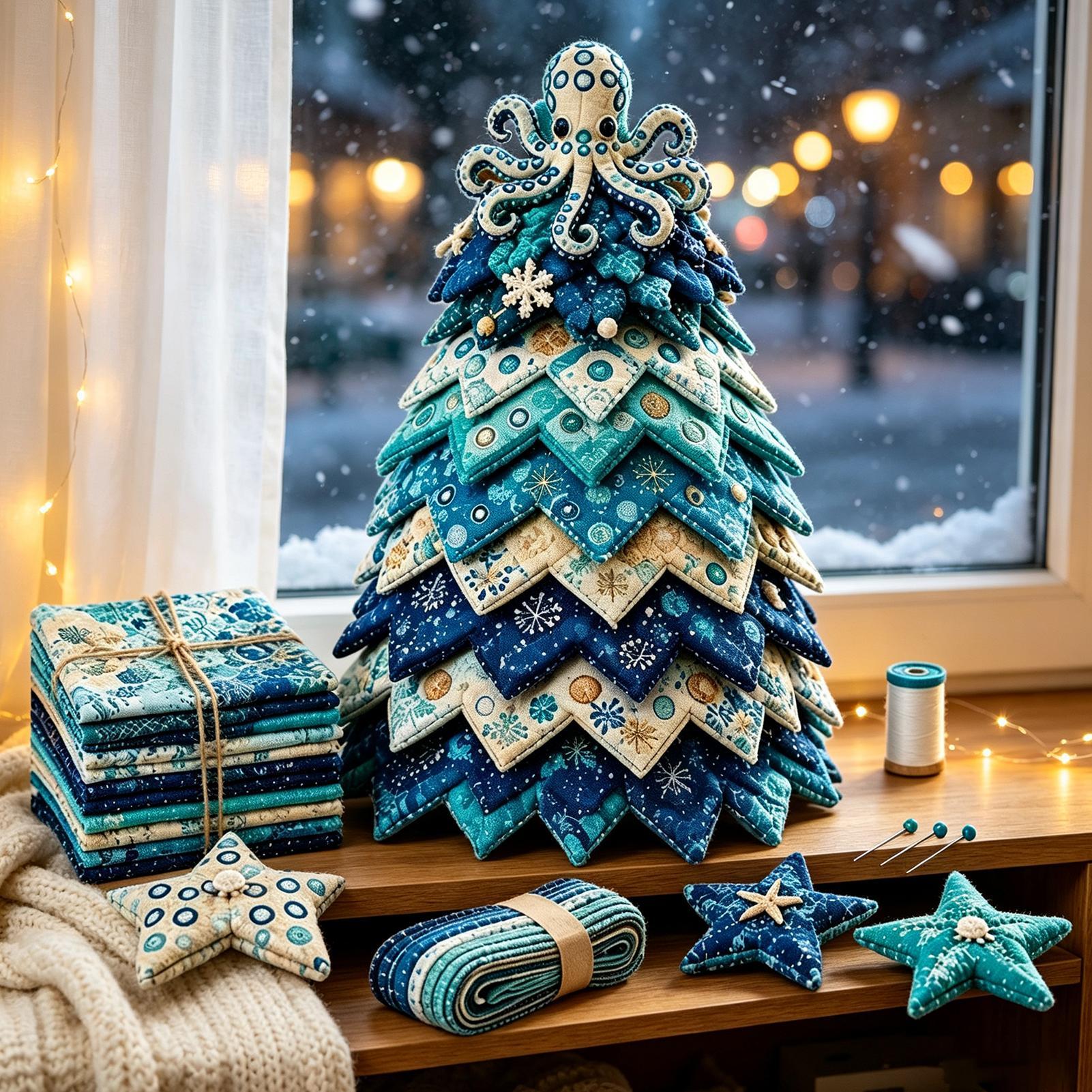 성인용 크리스마스 퀼트 키트, 해안풍 크리스마스 트리  - Art Craft Christmas Tree 리뷰 및 가격