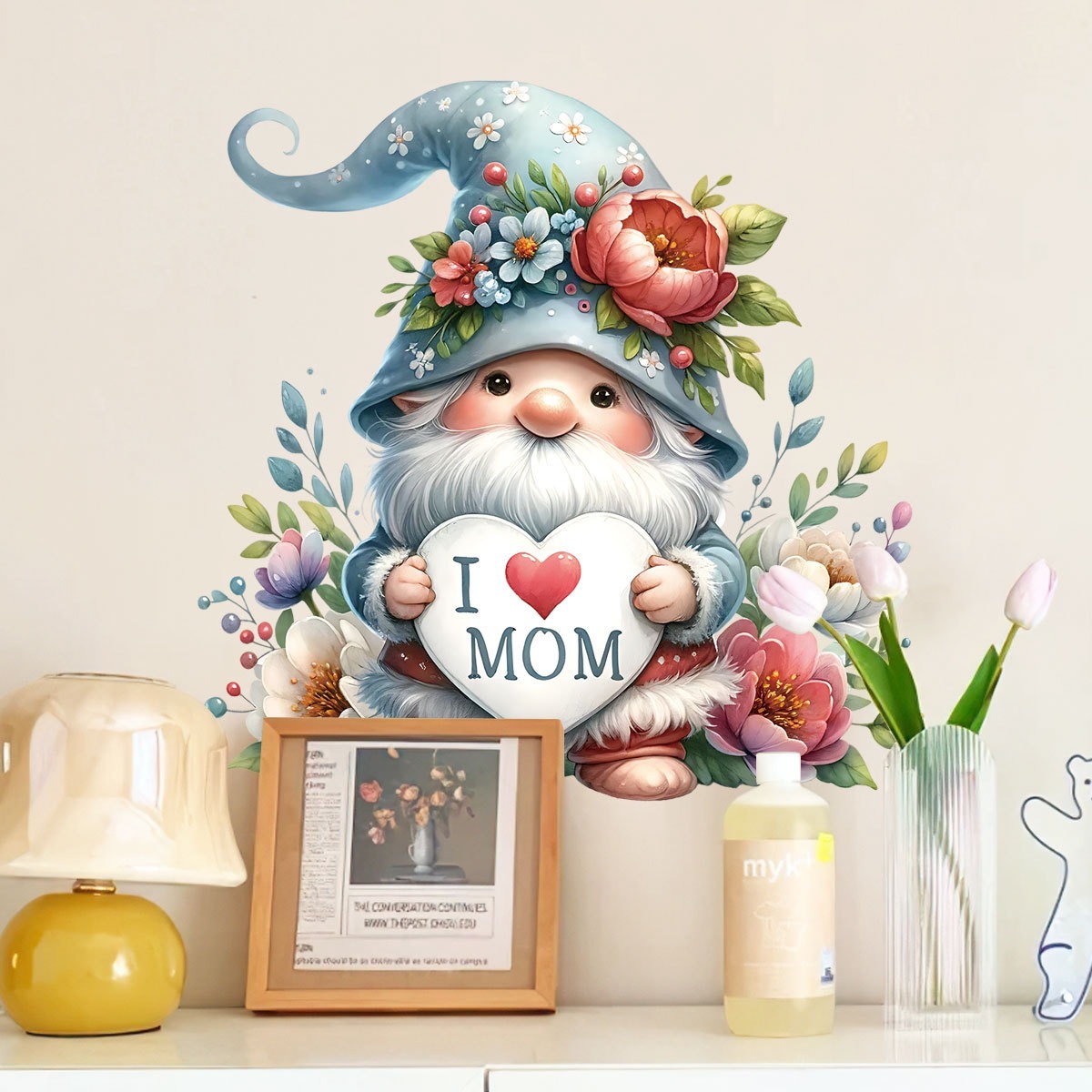 어머니의 날 벽 스티커 귀여운 그놈 사랑 풍선 데칼 홈 - Art And Craft For Mother'S Day 리뷰 및 가격