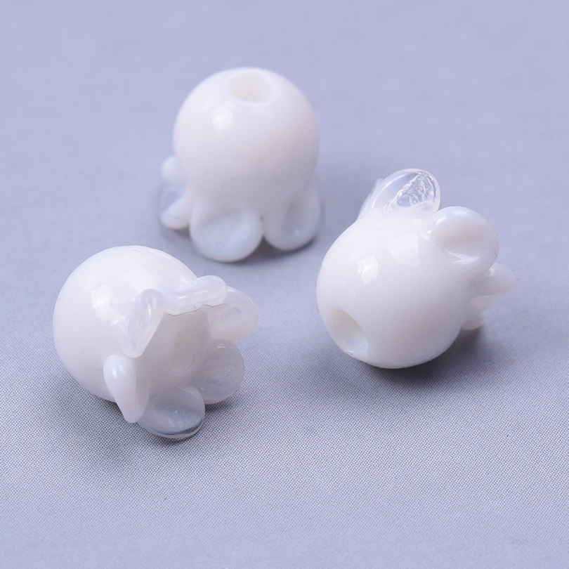 10pcs 수제 유리 해파리 비즈 귀걸이 팔찌 액세서리 - Art Craft Jellyfish 리뷰 및 가격