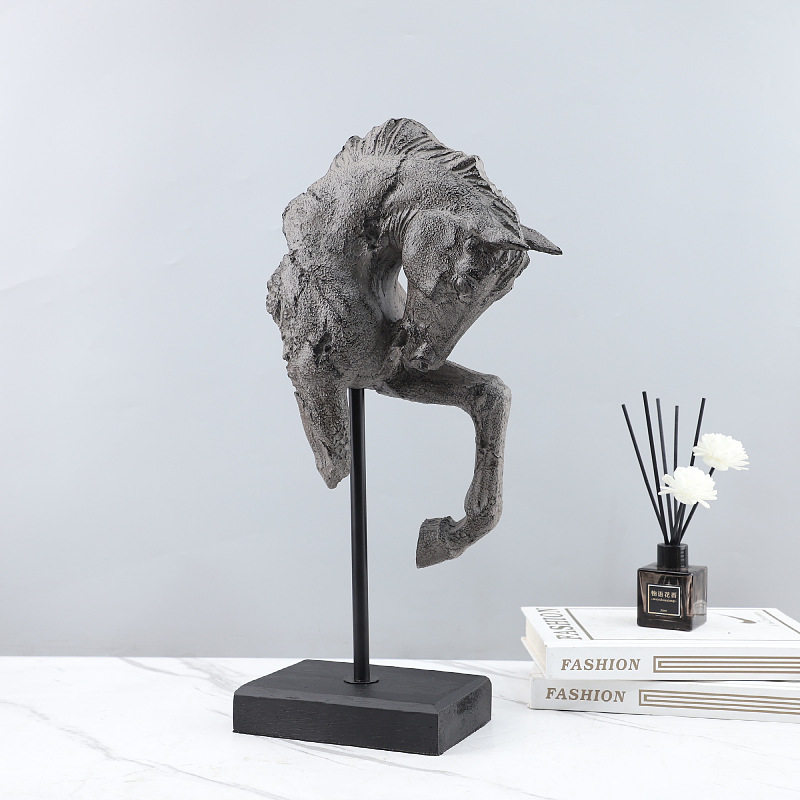 레진 수공예품 오래된 말 머리 모양 인공 동물 조각품  - Art Craft Horse 리뷰 및 가격