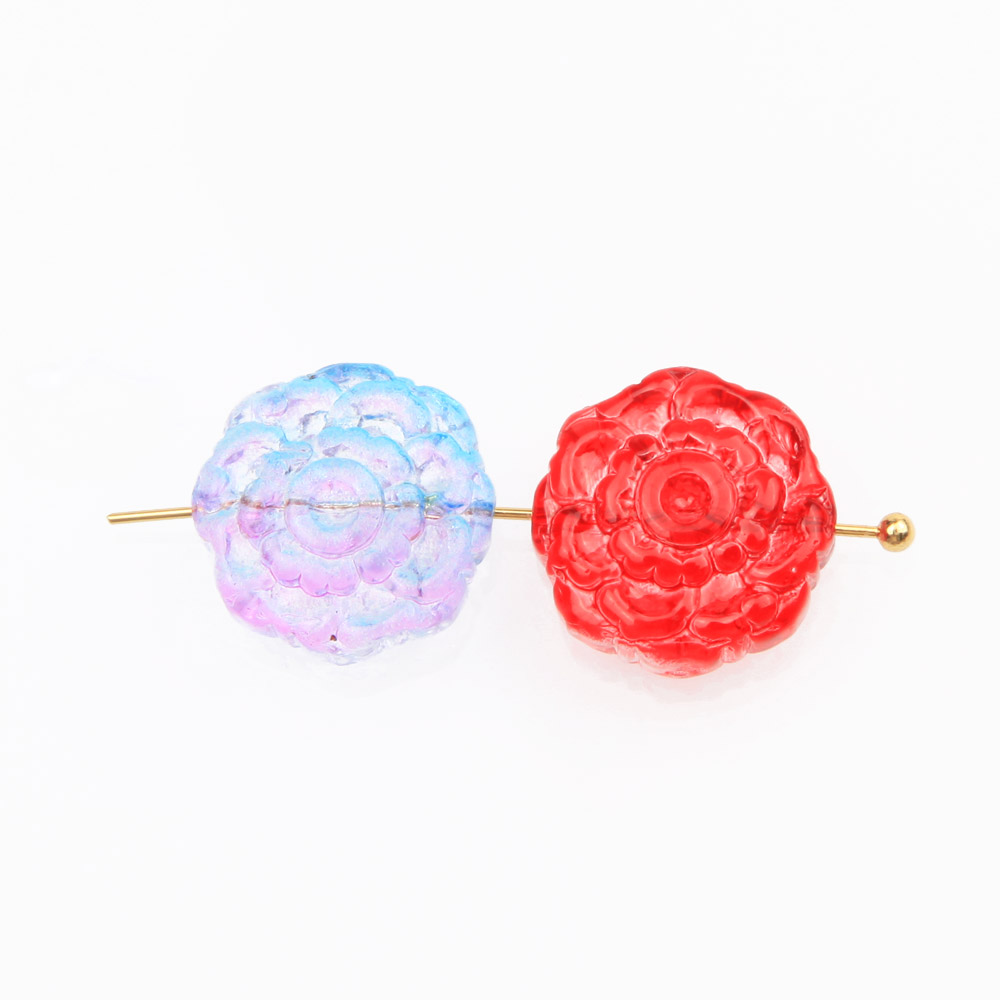 주얼리 제작용 유리 장미 꽃 비즈, 팔찌 펜던트 용품, - Art Craft Rose 리뷰 및 가격