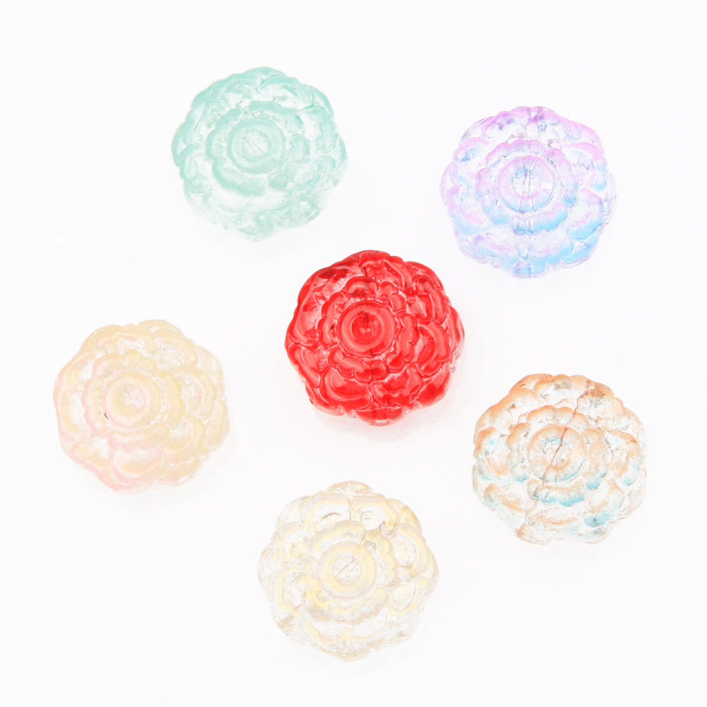 주얼리 제작용 유리 장미 꽃 비즈, 팔찌 펜던트 용품, - Art Craft Rose 리뷰 및 가격