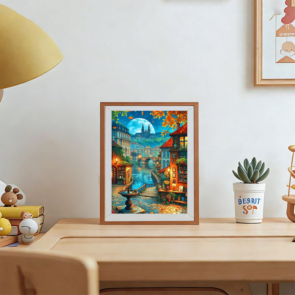 1개 프레임리스 다이아몬드 페인팅 도시 거리 풍경 풀  - Art Craft Picture 리뷰 및 가격