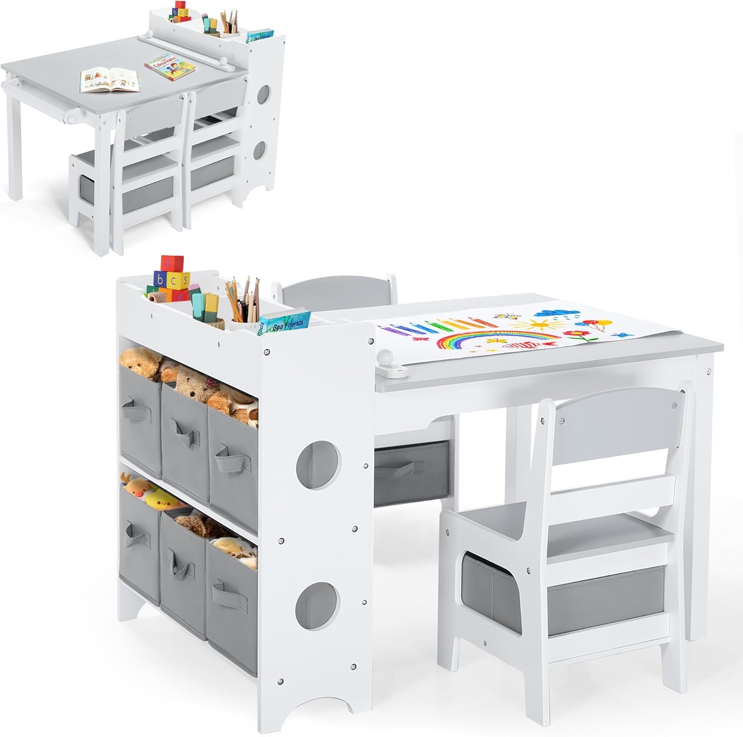 어린이 미술 테이블 및 의자 세트, 어린이 그림 그리기 - Art And Craft For Nursery 리뷰 및 가격