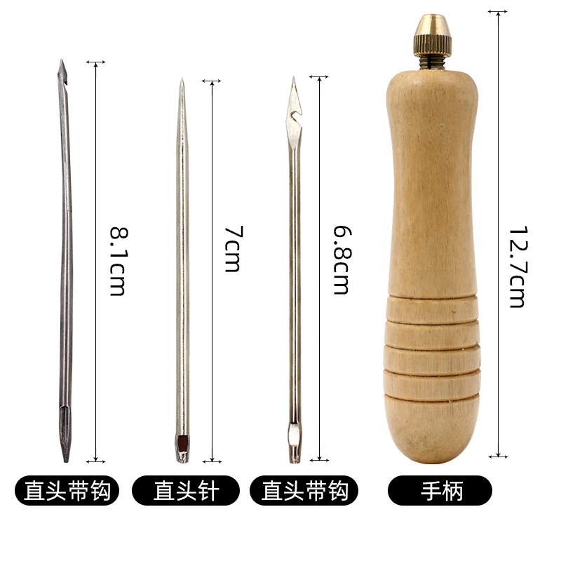 1세트 DIY 가죽 바느질용 아울 바늘 세트 (나무 손 - Leather Tooling Kit 리뷰 및 가격