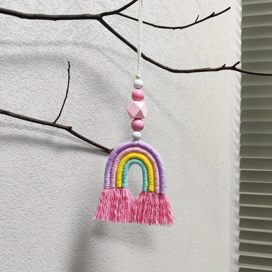 무지개 바람종 미니어처 장식품, 벽걸이 장식, 홈 데코 - Art And Craft For Nursery 리뷰 및 가격