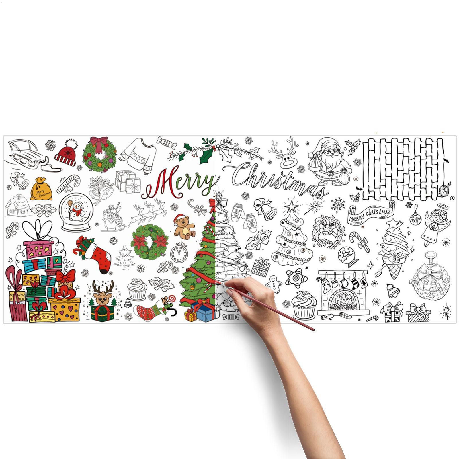 크리스마스 대형 색칠 포스터 블랭크 낙서 아트 배너 테 - Art Craft Doodle 리뷰 및 가격