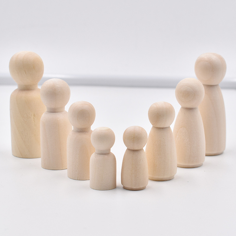 5개의 미완성 나무 페그 인형 바디 여성 남성 나무 페 - Art And Craft For Nursery 리뷰 및 가격