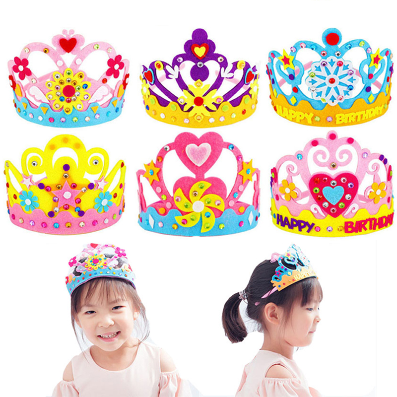 DIY 공예 장난감 크라운 크리 에이 티브 종이 장식  - Art Craft For Toddlers 리뷰 및 가격