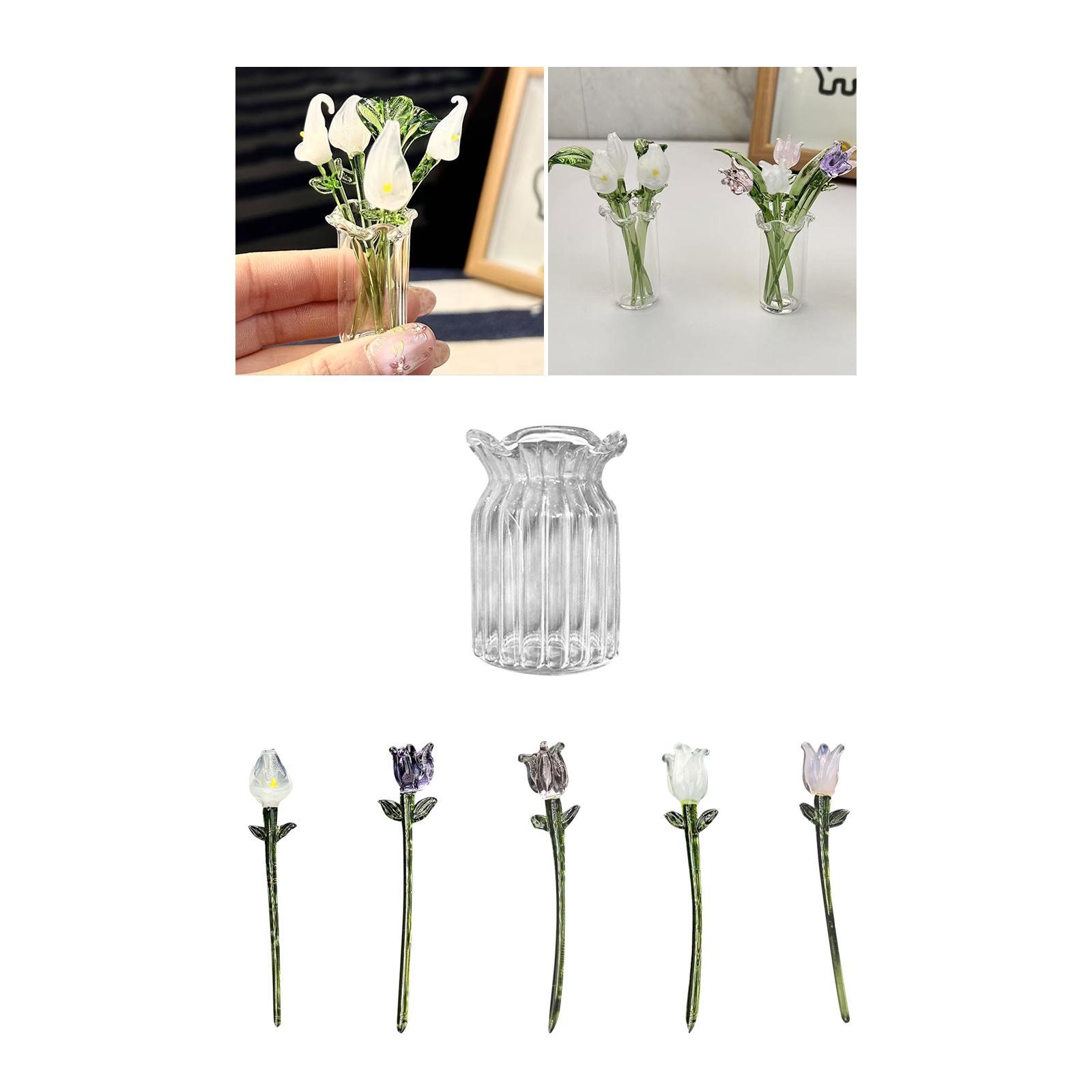 유리 꽃 장식품 어머니날 선물 수집용 예술 공예품 꽃  - Art And Craft For Mother'S Day 리뷰 및 가격
