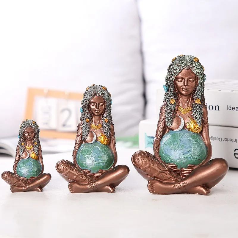 1PC 어머니의 날 지구 어머니 동상 수지 공예 가이아 - Art And Craft For Mother'S Day 리뷰 및 가격