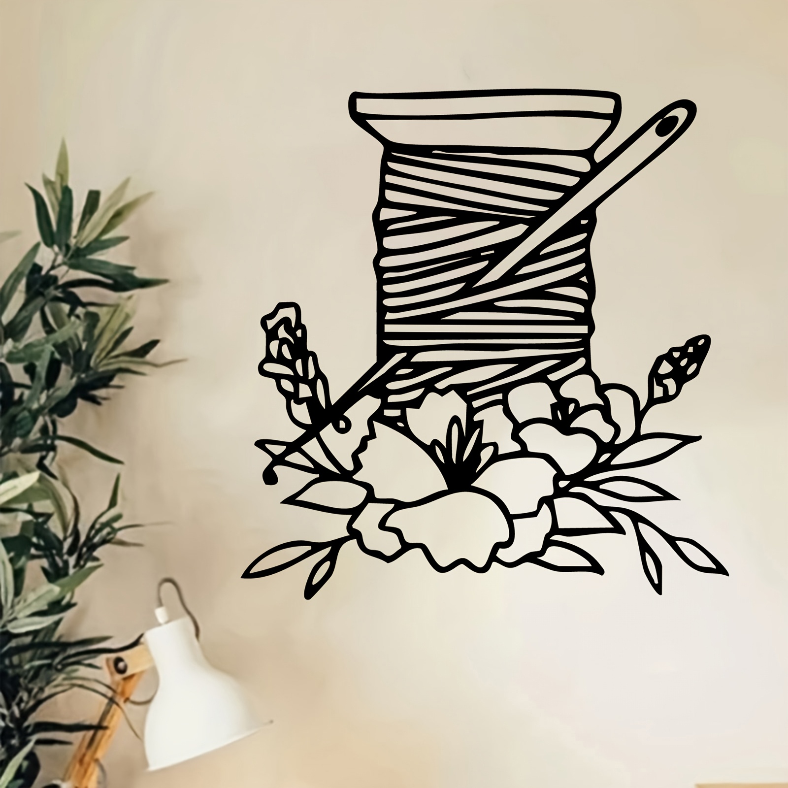 실감나는 꽃무늬 금속 벽 장식, 철제 바느질 조각품,  - Art And Craft For Mother'S Day 리뷰 및 가격