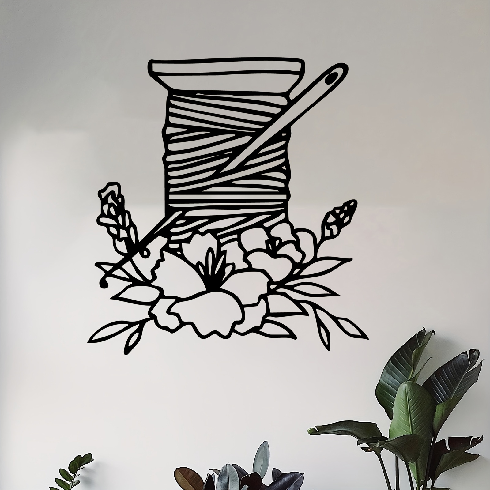 실감나는 꽃무늬 금속 벽 장식, 철제 바느질 조각품,  - Art And Craft For Mother'S Day 리뷰 및 가격