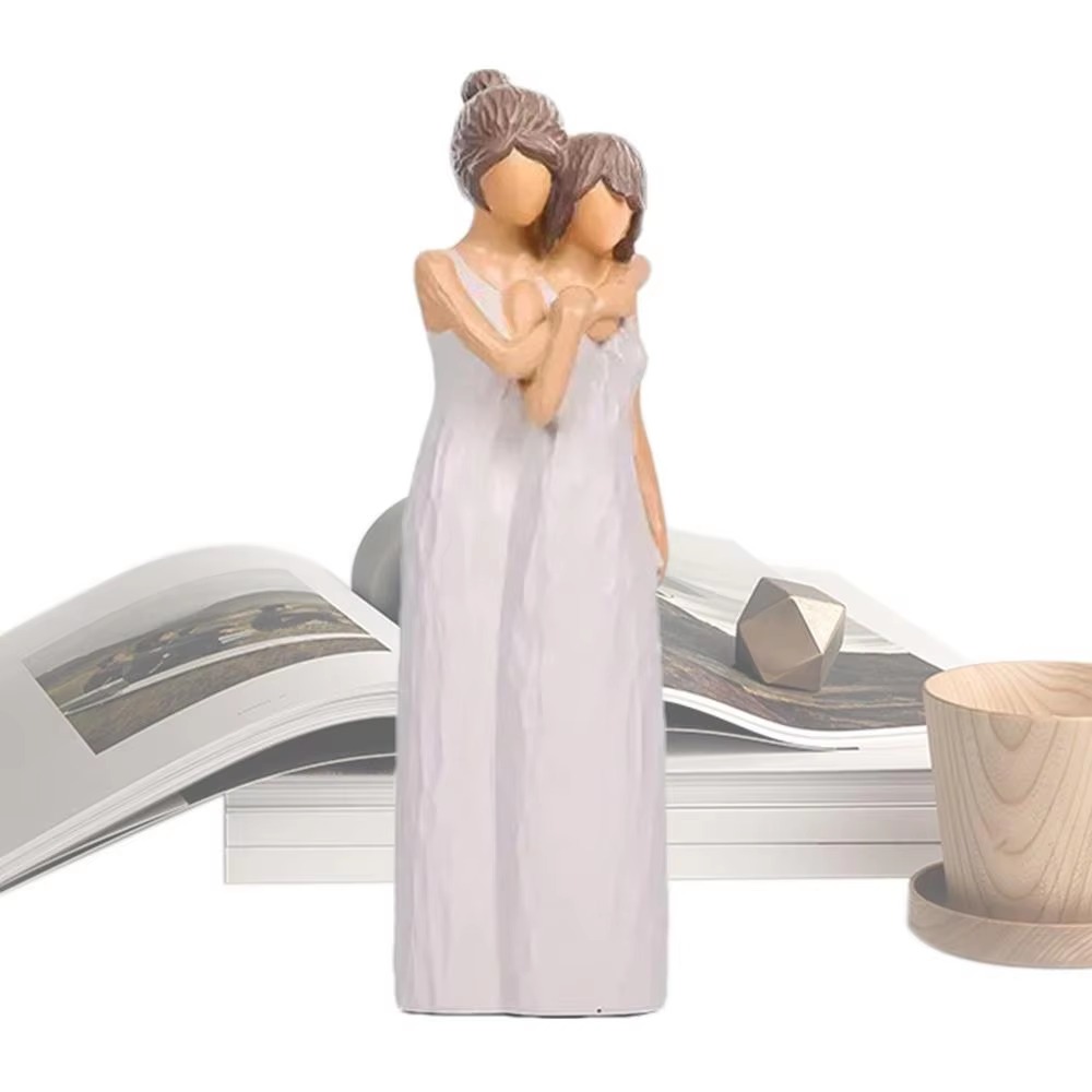 손으로 그린 ​​어머니와 딸 동상 우아한 현대적인 엄마 - Art And Craft For Mother'S Day 리뷰 및 가격