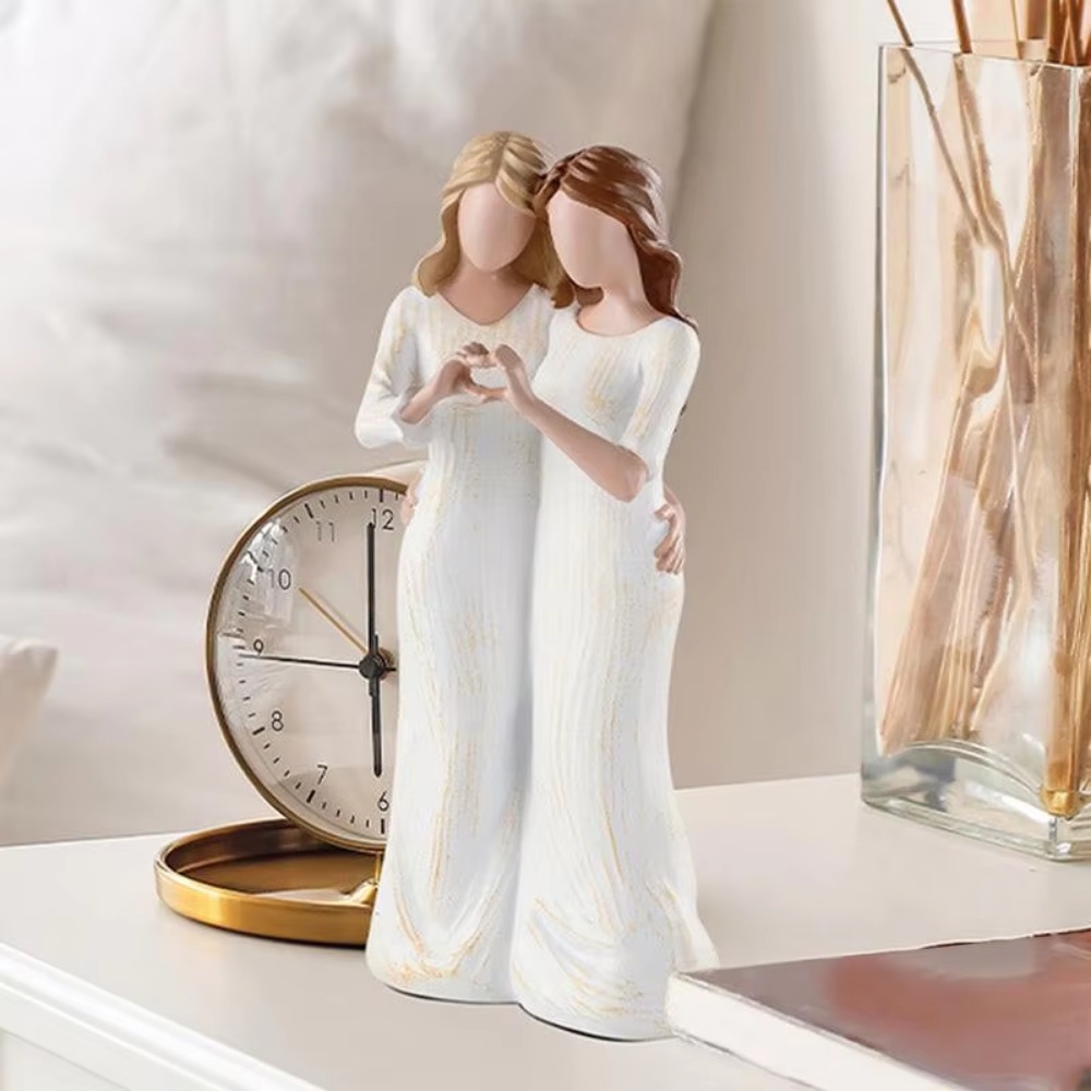 손으로 그린 ​​어머니와 딸 동상 우아한 현대적인 엄마 - Art And Craft For Mother'S Day 리뷰 및 가격