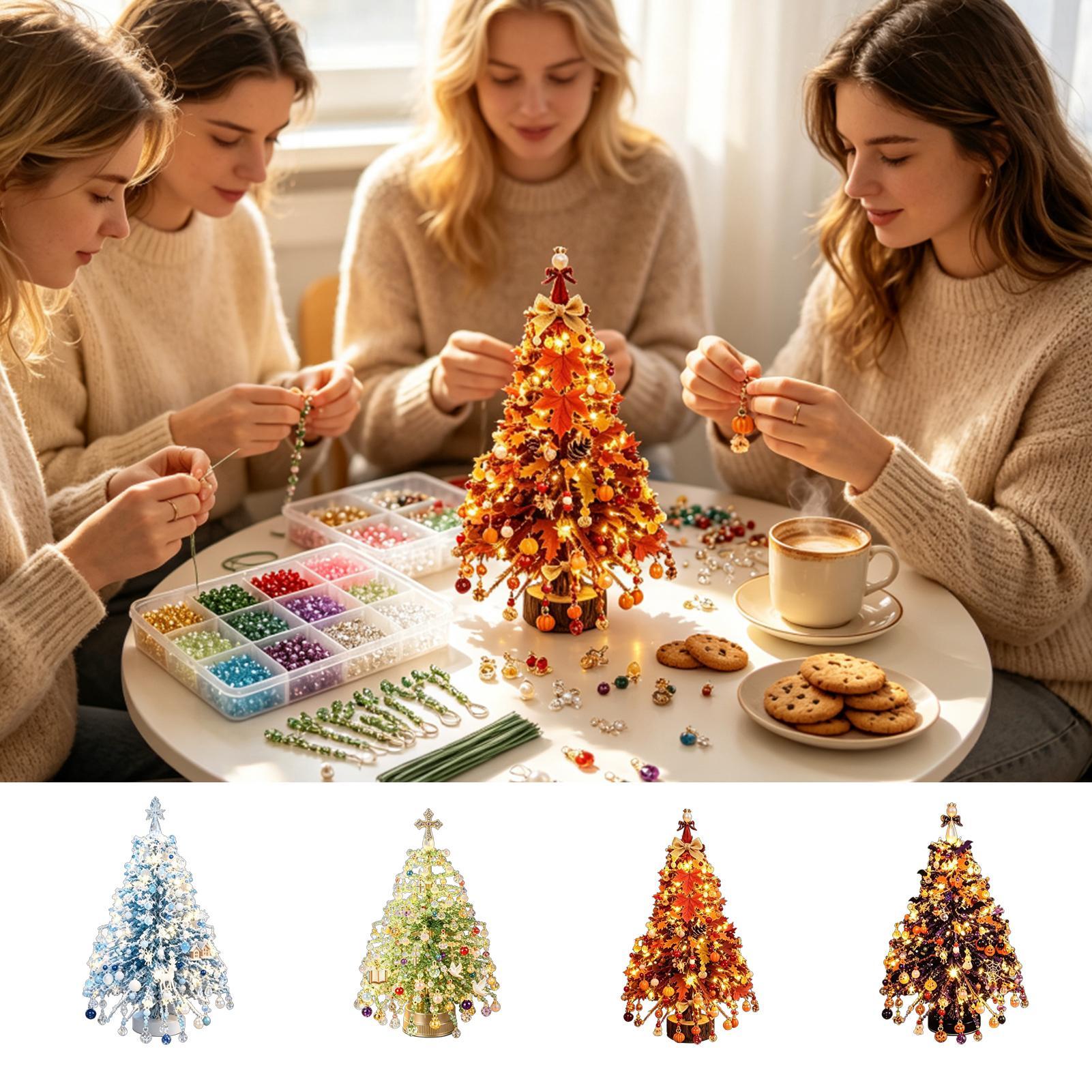 구슬로 장식한 크리스마스 트리 키트, 지침이 포함된 요 - Art Craft Christmas Tree 리뷰 및 가격