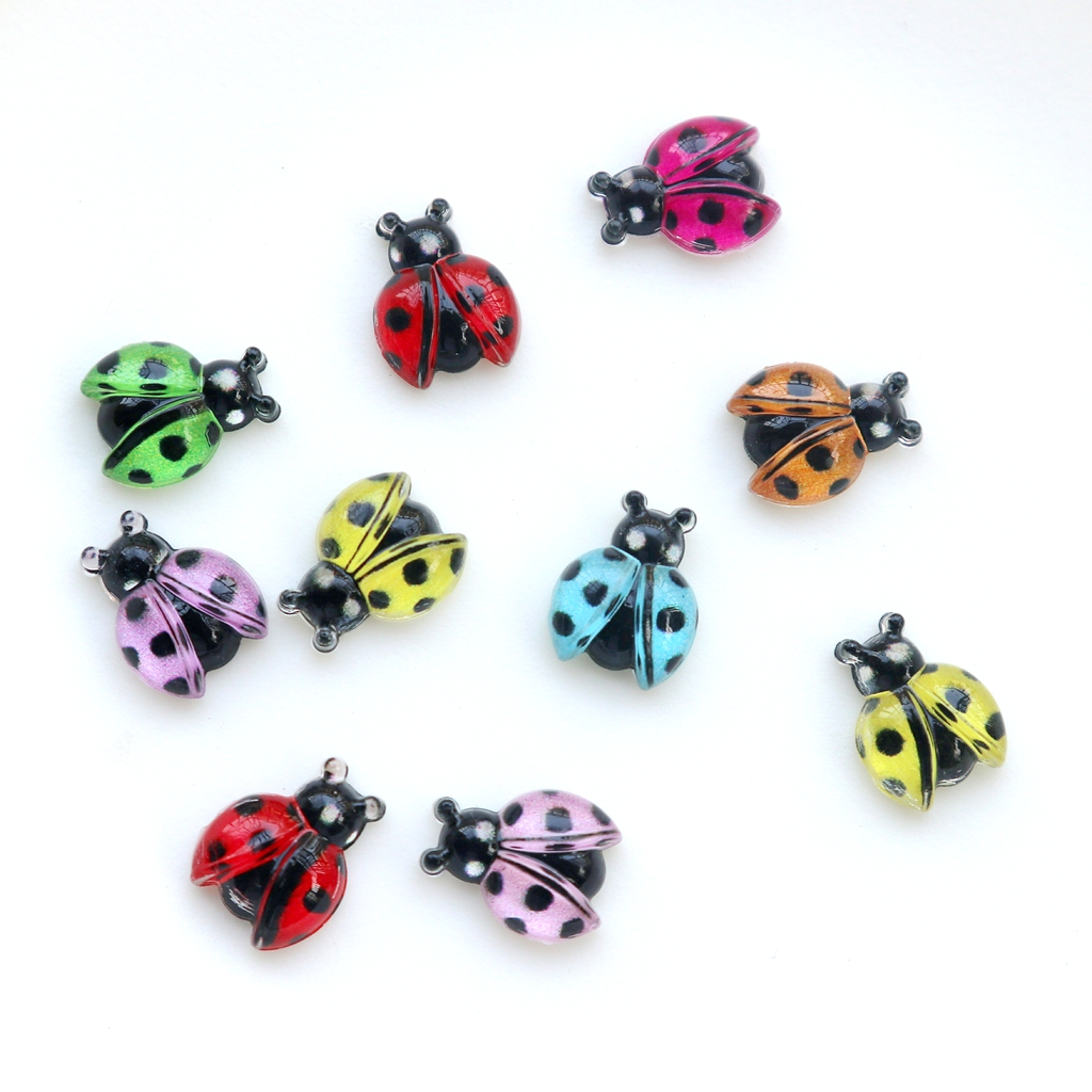 30개 미니 컬러풀 무당벌레 카보숑 - DIY 스크랩북 - Art Craft Ladybug 리뷰 및 가격