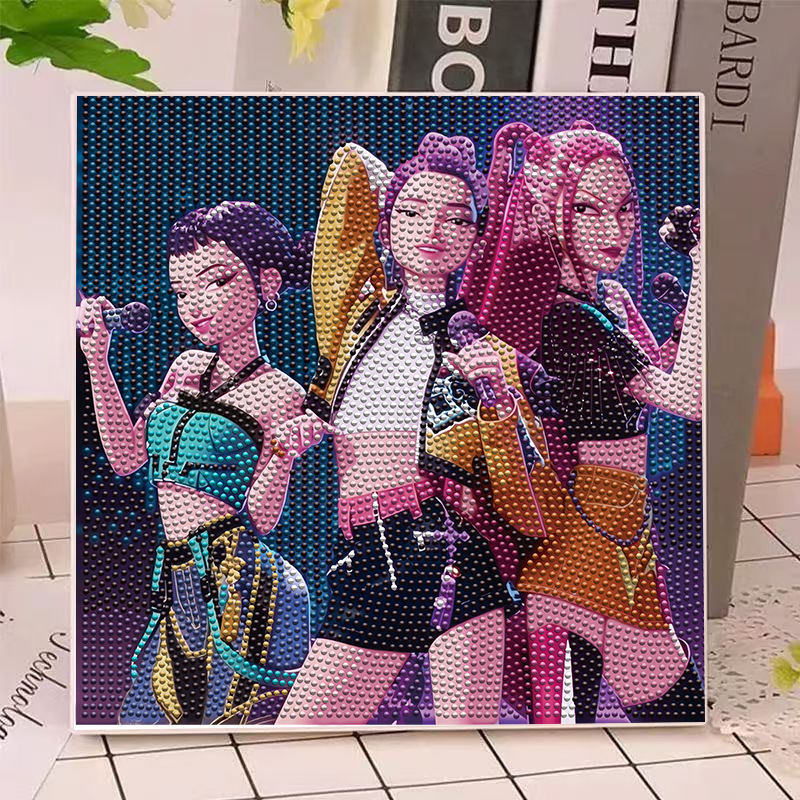 애니메이션 헌터즈 걸스 루미 밀라 조이 다이아몬드 페인 - Art Craft Home 리뷰 및 가격