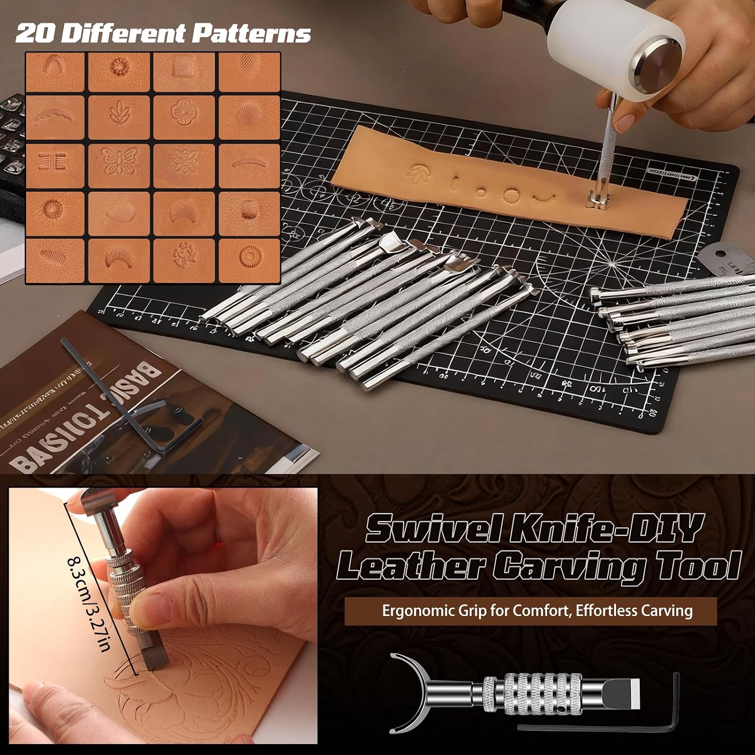 가죽 공예 키트, 가죽 공예 도구 및 수공예 키트(맞춤 - Leather Tooling Kit 리뷰 및 가격