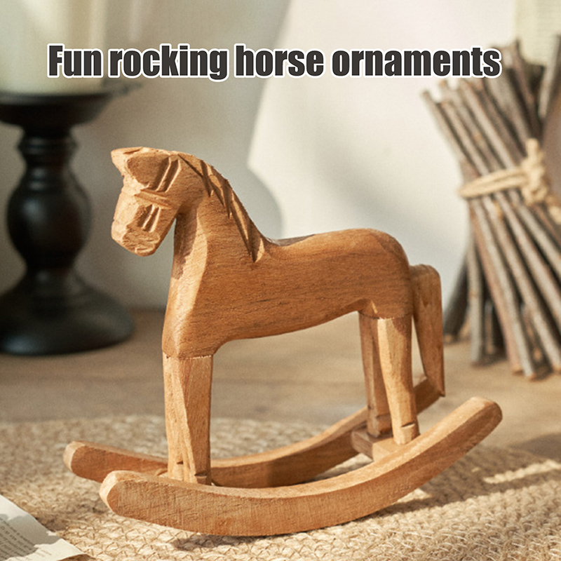 나무 공예품 흔들 목마 조각상 밸런스 아트 피규어 홈  - Art Craft Horse 리뷰 및 가격