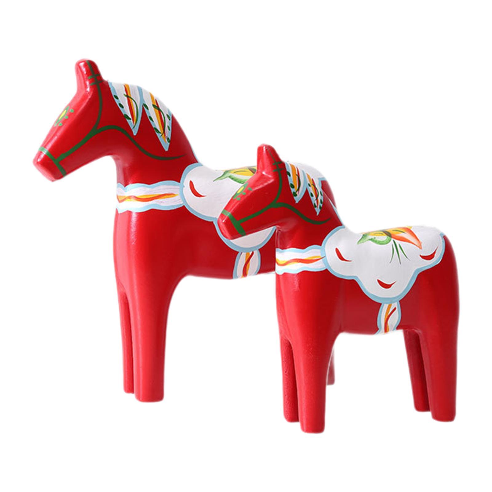 2개 다라 말 피규어 레드 컬렉션 아트 공예 장식 홈  - Art Craft Horse 리뷰 및 가격