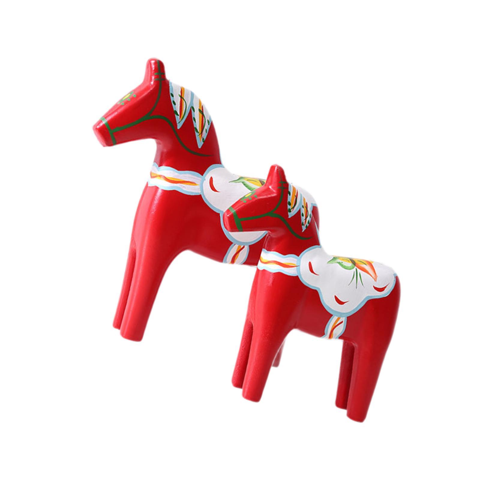 2개 다라 말 피규어 레드 컬렉션 아트 공예 장식 홈  - Art Craft Horse 리뷰 및 가격