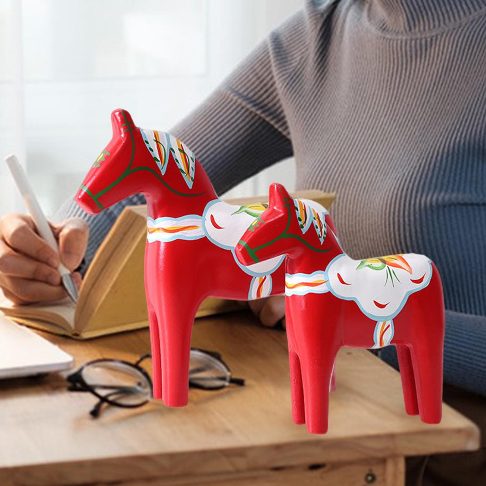 2개 다라 말 피규어 레드 컬렉션 아트 공예 장식 홈  - Art Craft Horse 리뷰 및 가격