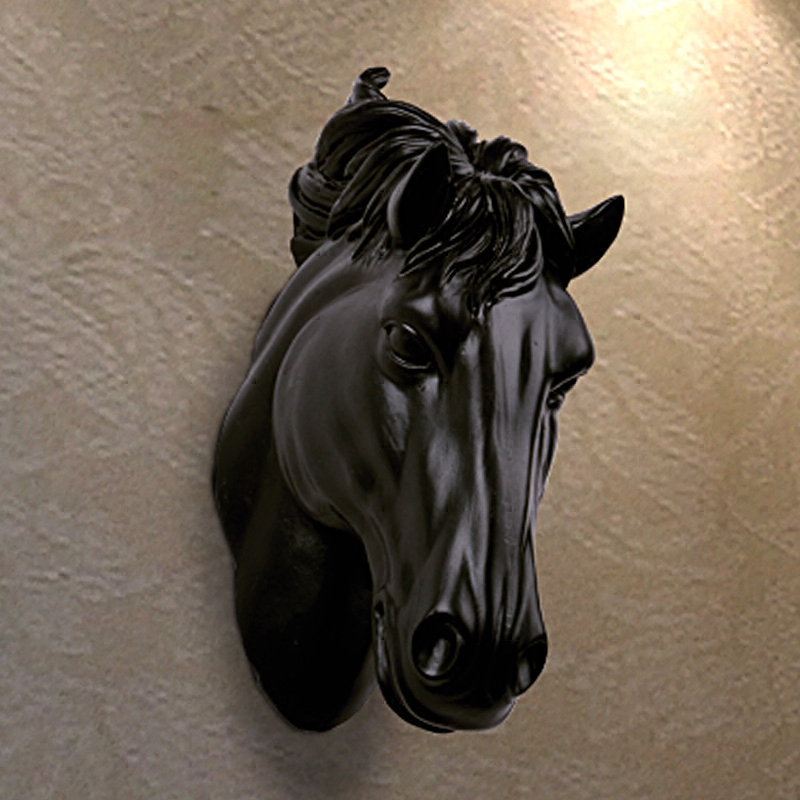 3D 말 머리 벽 장식 레진 조각품 동물 장식품 거실  - Art Craft Horse 리뷰 및 가격