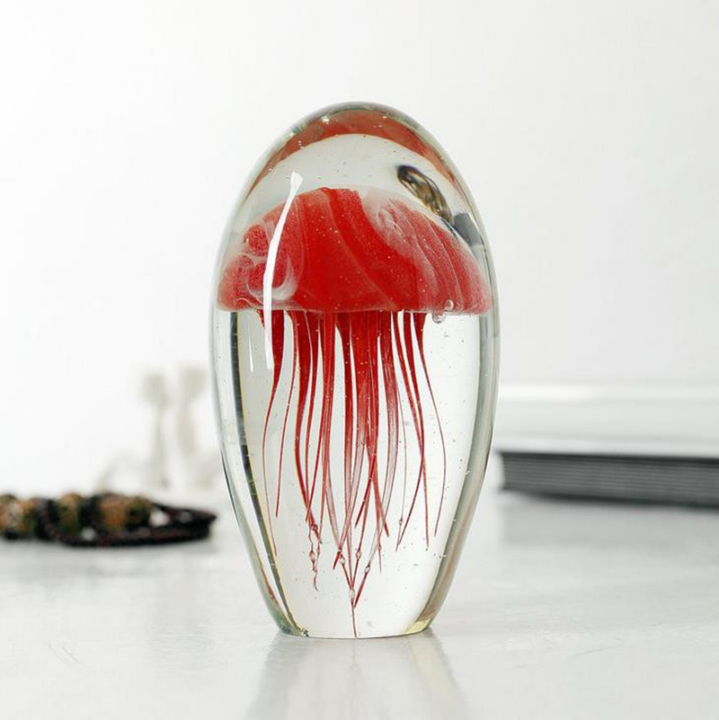 미니어처 3D 해파리 크리스탈 장식품 모델 유리 페이퍼 - Art Craft Jellyfish 리뷰 및 가격