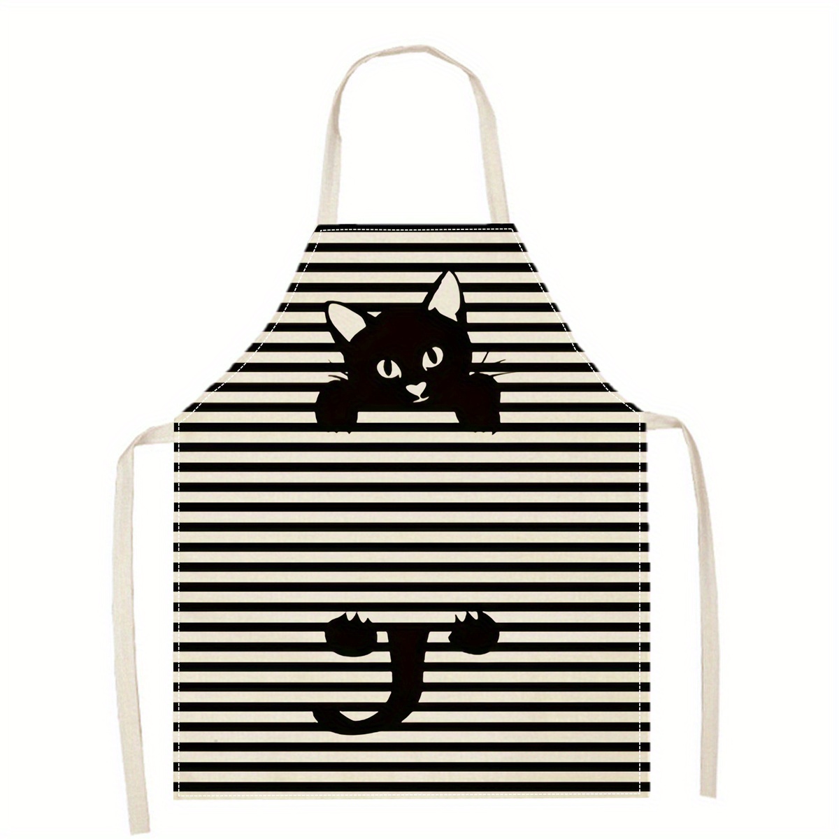 린넨 앞치마 재미있는 고양이 선글라스 프린트 주방 요리 - Art Craft Gift Ideas 리뷰 및 가격