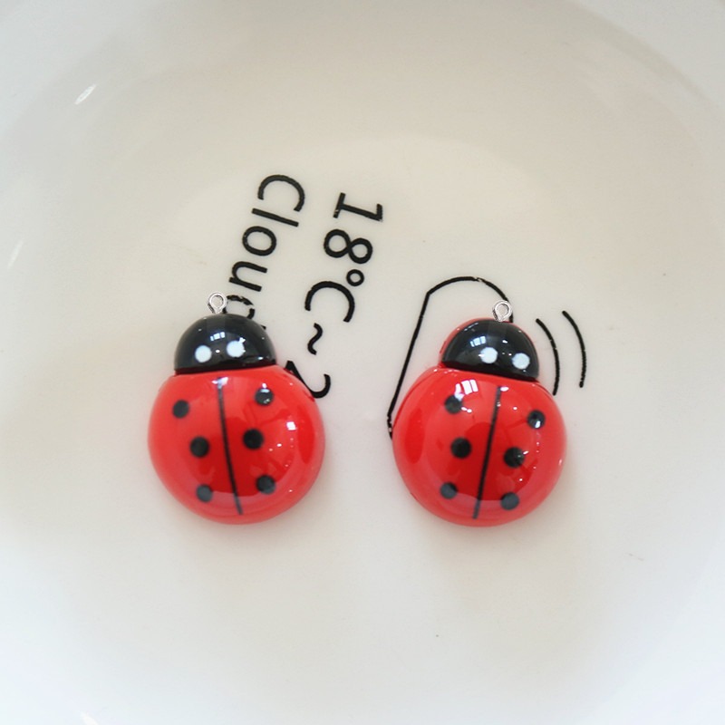 10개 반짝이는 무당벌레 플랫 백 레진 액세서리 아트  - Art Craft Ladybug 리뷰 및 가격